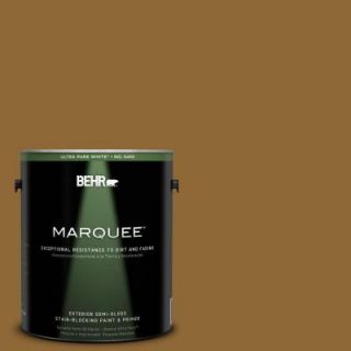 BEHR MARQUEE 1 gal. #310F 7 Carmel Woods Semi Gloss Enamel Exterior Paint 545301