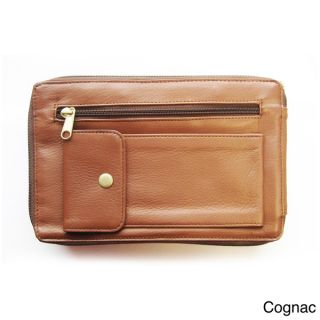 Unisex Glove Leather Travel Bag with Wrist Handle