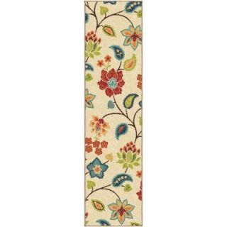 Orian Rugs Parwan Ivory 1 ft. 10 in. x 7 ft. 5 in. Indoor/Outdoor Rug Runner 280982