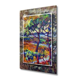 Two Pines by Irina Ashcroft Painting Print Plaque by All My Walls