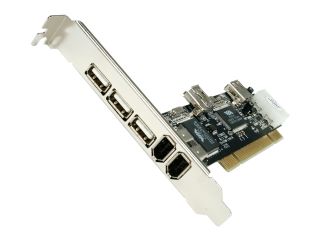 VANTEC 4 Port USB 2.0 & 3 Port FireWire 400 PCI Combo Host Card Model UGT UF100
