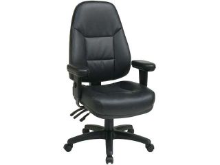 Office Star WorkSmart Professional Dual Function Ergonomic High Back Eco Leather Chair
