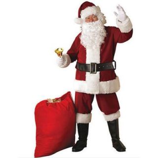 Rubie’s Costumes Extra Large Crimson Regal Plush Santa Suit Adult Costume 23371XL