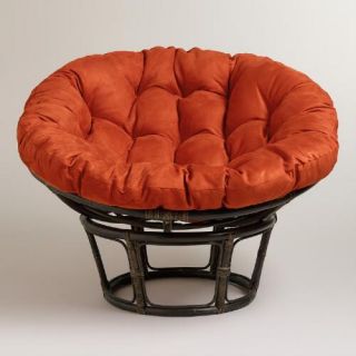 Rust Micro Suede Papasan Chair Cushion