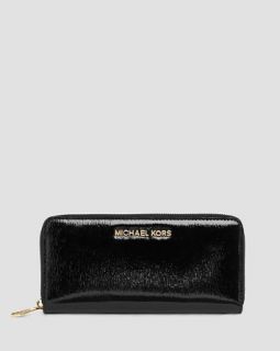 MICHAEL Michael Kors Wallet   Zip Around Patent Leather Continental