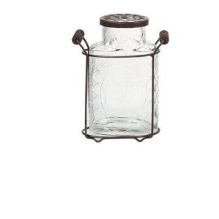 Home Decorators Collection 7.25 in. Glass Jar Vase in Clear 0400120105