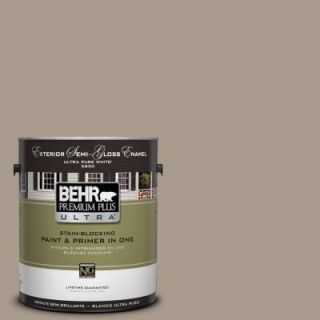 BEHR Premium Plus Ultra 1 gal. #N210 4 Espresso Martini Semi Gloss Enamel Exterior Paint 585401