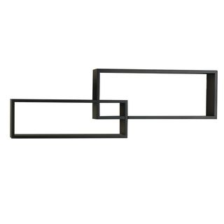 Intersecting Walnut Rectangular Shelves   13937221  