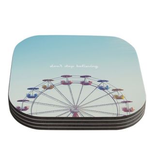 Dont Stop Believing by Libertad Leal Coaster by KESS InHouse
