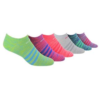 adidas Superlite 6 Pack No Show Socks   Womens   Training   Accessories   Bright Cyan/Bright Yellow/Night Flash