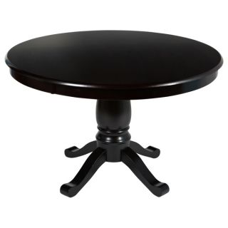 Simple Living Alexa Espresso Round Pedestal Dining Table