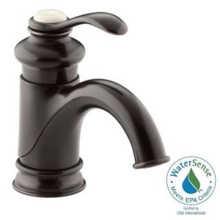 KOHLER Fairfax Single Hole Single Handle Mid Arc Bathroom Vessel Sink Faucet in Oil Rubbed Bronze K 12182 2BZ