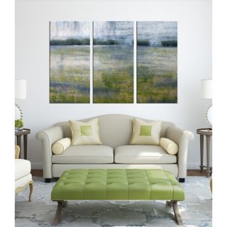 Hand painted Under the Sky 3 piece Gallery wrapped Canvas Art Set