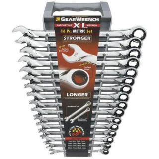Kd Tools EHT85099 16 Piece Metric Xl Combination Ratcheting Gearwrench Set