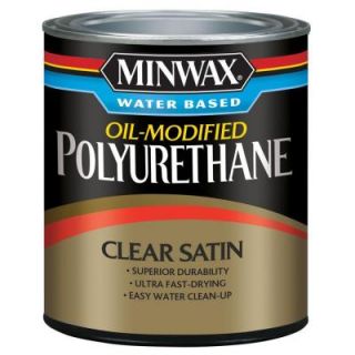 Minwax 8 oz. Satin Water Based Oil Modified Polyurethane 23025