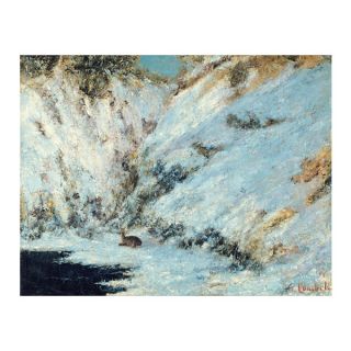Gustave Courbet Snowy Landscape 1876 Canvas Art