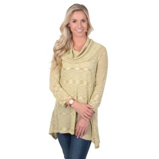 Journee Collection Womens Shimmering Cowl Neck Tunic  