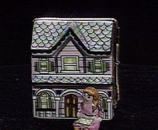 Limoges Porcelain Pink Doll House Box —