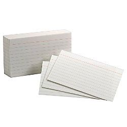 Brand Index Cards Ruled 3 x 5  White Pack Of 300