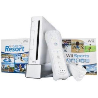 Nintendo Wii Bundle with Wii Sports & Wii Sports Resort   White