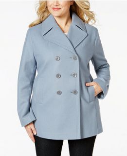 Kenneth Cole Plus Size Double Breasted Peacoat   Coats   Women   