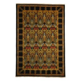 Solo Rugs Arts Gold 6 ft. 1 in. x 8 ft. 10 in. Indoor Area Rug M1693 395