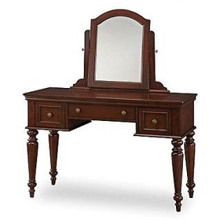 Home Styles 57 Wood Lafayette Vanity Table and Mirror