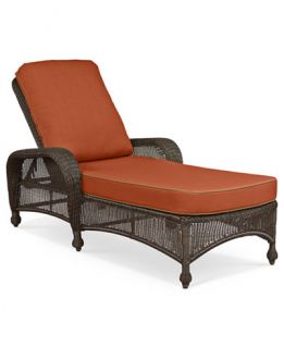 Monterey Wicker Outdoor Chaise Lounge Custom Colors   Furniture