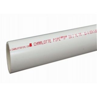 Charlotte Pipe 10 in x 20 ft 140 PSI Sch 40 PVC DWV Pipe