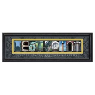 Framed Letter Wall Art   West Point   24W x 8H in.