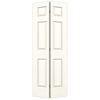 ReliaBilt Moonglow Hollow Core 6 Panel Bi Fold Closet Interior Door (Common 32 in x 80 in; Actual 31.5 in x 79 in)