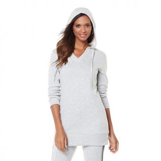 Wendy Williams Long Sleeve V Neck Hoodie Sweater   7820394