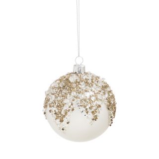 Sparkle Ball Glass Ornament by Evergreen Enterprises, Inc