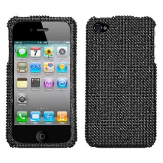 INSTEN Black/ Diamante Phone Case Cover for Apple iPhone 4S/ 4