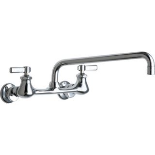 Chicago Faucets 540 Double Handle Wall Mount Bridge Kitchen Faucet