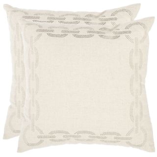 Safavieh Sibine 18 inch Ivory Decorative Pillows (Set of 2)   15004335