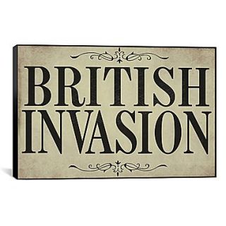 iCanvas Color Bakery British Invasion Textual Art on Canvas; 26 H x 40 W x 0.75 D