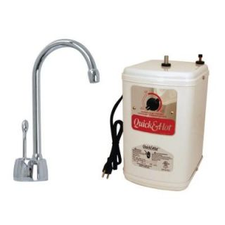 Westbrass Velosah Single Handle Hot Water Dispenser in Polished Chrome with Hot Water Tank D271H 26