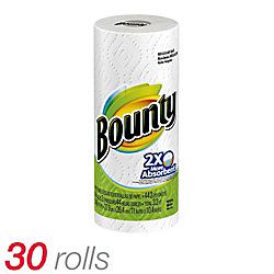 Bounty Paper Towels 2 Ply 44 Sheets Per Roll Case Of 30 Rolls