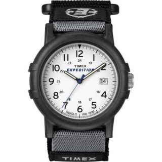 Timex Men's Expedition Camper Watch, Black Fast Wrap Velcro Strap