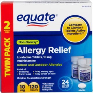 Equate Antihistamine Allergy Relief 120 ct