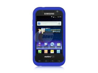 Samsung Galaxy S Attain 4G R920 Blue   Anti Slip Silicone Skin Case