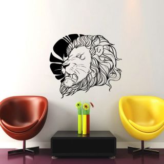Lion Head Vinyl Sticker Wall Art   17340714   Shopping