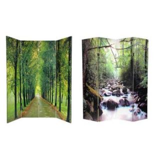 Double Sided Path of Life Canvas Room Divider