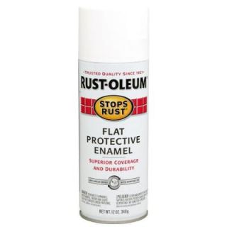 Rust Oleum Stops Rust 12 oz. Protective Enamel Flat White Spray Paint (6 Pack) 7790830
