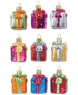 Kurt Adler 9 Piece Glass Mini Gifts Ornaments   Holiday Lane   For The