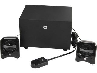 HP BR386AA#ABL 12W R.M.S (24W peak) 2.1 Compact Speaker System