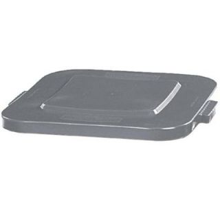Rubbermaid Commercial Products BRUTE 40 Gal. Gray Square Trash Can Lid FG353900GRAY
