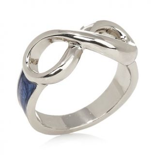 Roberto by RFM "Capri Girl" Infinity Design Enamel Ring   7857331