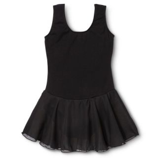 Danz N Motion® by Danshuz® Girls Activewear Leotard Dress   Black